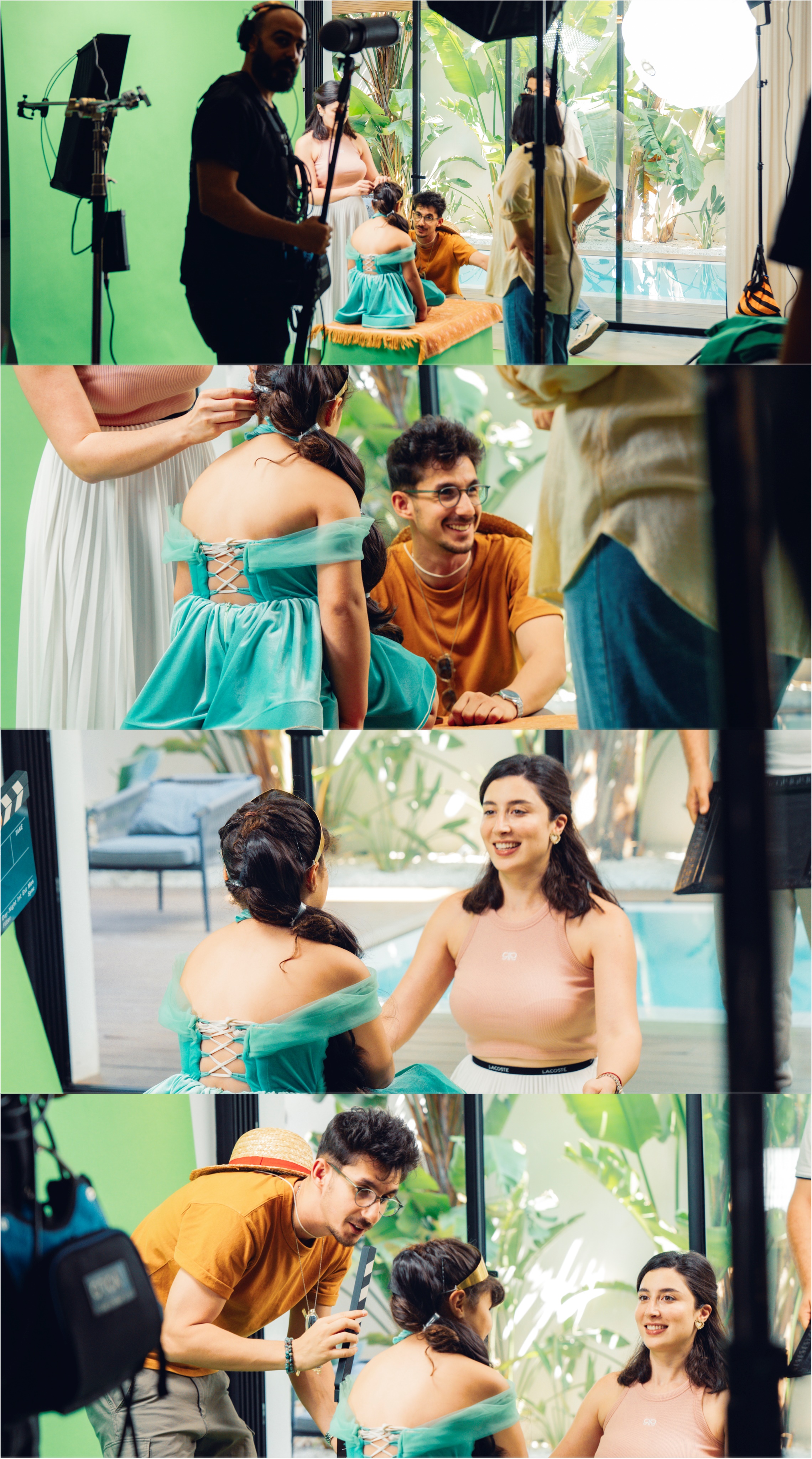 Authentic on-set moments during brand content production — Aziz Stiti